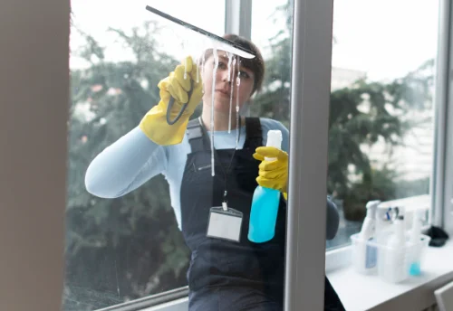 Nettoyage de vitres intérieures et extérieures au Lindois